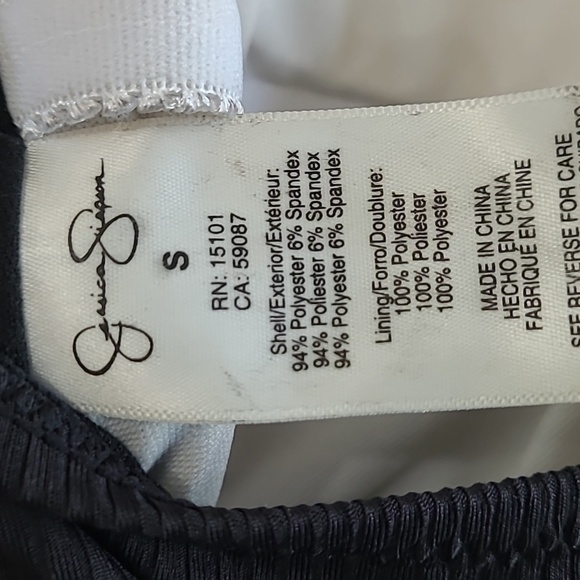 Jessica Simpson Black and Cream One Piece Swimsuit Size Small - Picture 7 of 8